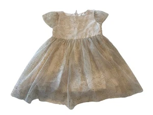Girls Bonpoint Gold Glitter Special Occasion Dress Size 4 - Picture 1 of 4