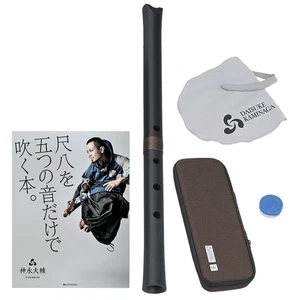 [Set] 1 shaku 6 sun Shakuhachi "Gen" DK-G02X & Instructional Book "Playing with - Picture 1 of 1