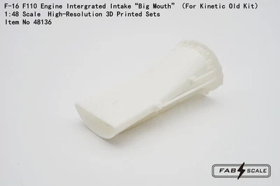 FAB FA48136 1/48 F-16 F110 Engine Intergrated Intake“Big Mouth”（For Kinetic） - Image 1 of 4