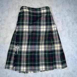 Strathmore of Forfar Wool Kilt Plaid 24” Length + Luceo Non Uro Pin Scotland - Picture 1 of 12