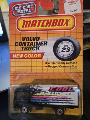 Camión contenedor Matchbox Volvo MB23 "Cool Paint Co." Diecast 1993 Foto 1 de 3