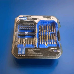 Kobalt 52 Piece Drill & Drive Set For Professional Drilling 1/4" inch Hex Shank - Picture 1 of 2