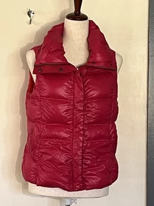 Coatology New York Hot Pink Goose Down Button/Zipper Vest Jacket Puffer Size 2 - Bild 1 von 7