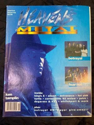 Sept/Oct 1993 Heaven's Metal Magazine King's X Galactic Cowboys Deliverance - Image 1 of 4
