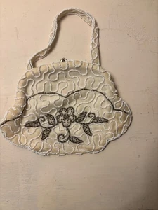 Vintage Belgien Handtasche Handarbeit Perlen - Bild 1 von 5