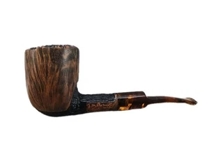 Pipa de tabaco de billar J.M JM Boswell grande negra carbón marrón 2012 borde crudo tallado - Imagen 1 de 14