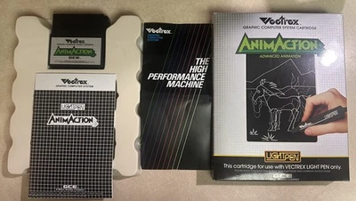 Vectrex AnimAction Complete 1982 Light Pen Video Game - Image 1 of 4