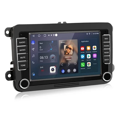 7" Mit Lüfter&DAB+ CarPlay Für VW/Skoda/Seat Stereo Android 12 Autoradio 2+64GB - Bild 1 von 4