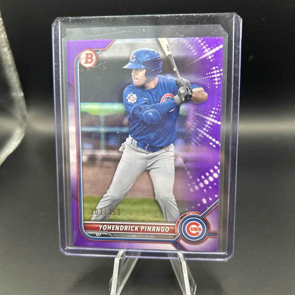 Yohendrick Pinango 2022 Bowman Purple /250 #BP-95 Cubs - Image 1 of 1