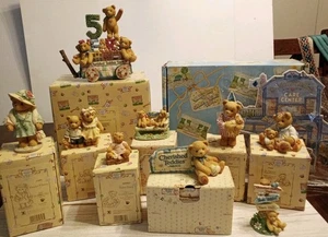 Lot of 9 Enesco Cherished Teddies Town Figurines. These Are All Club Figures  - Picture 1 of 14