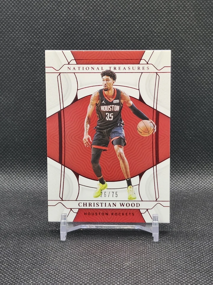 4091G 2021-22 Panini National Treasures - Christian Wood #13 Red  /75 - Image 1 of 2