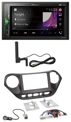 Pioneer MP3 DAB AUX 2DIN Bluetooth Autoradio für Hyundai i10 ab 2013 AUX USB - Bild 1 von 4