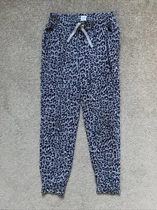Girls Gap Kids Size S (6-7) Gray Cheetah Print Jogger Pants - Picture 1 of 7