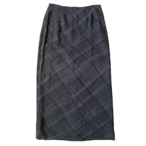 Outfit JPR Vintage 00s Abstract Lines Lightweight Midi Length Skirt Women's 10 - Picture 1 of 12
