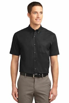 Port Authority Short Sleeve Button Down Easy Care Shirt Sizes XS-6XL S508 - Image 1 of 3