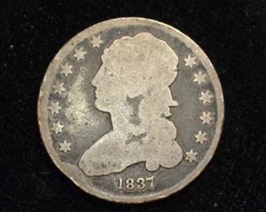 HS&C: 1837 Capped Bust Quarter G - US Coin - Picture 1 of 2
