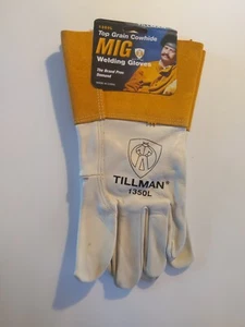 TILLMAN 1350L MIG Welding GLOVES Large Top Grain Cowhide - Picture 1 of 4