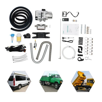 5000W 12V Diesel Water Heater Kit For RV Cars Heat Conduction Coolant Heating US - Image 1 of 4