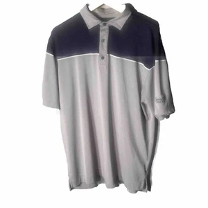 FootJoy FJ Mens Gray & Blue Athletic Fit Golf Polo Shirt Size Large - Picture 1 of 12