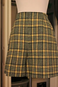 Pantalones cortos a cuadros vintage años 70 Ann Arbor para mujer talla 9-10 - Imagen 1 de 4