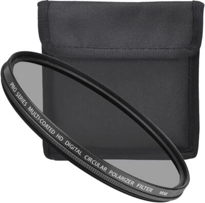 ECOSTCONNECTION 86mm CPL Circular Polarizing Filter for DSLR Mirrorless Lens, Cut Reflections