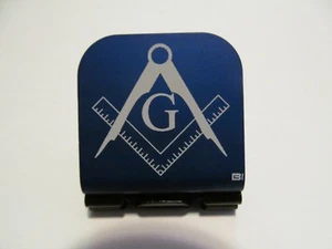 Mason Symbol Laser Etched Aluminum Hat Clip Brim-it - Picture 1 of 9