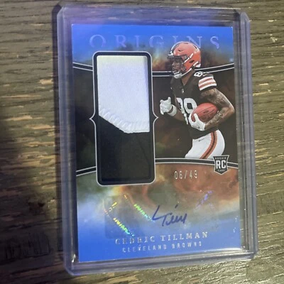 2023 Panini Origins - Rookie Jumbo Jersey Autographs #RJJA-CTI Cedric Tillman  - Image 1 of 4