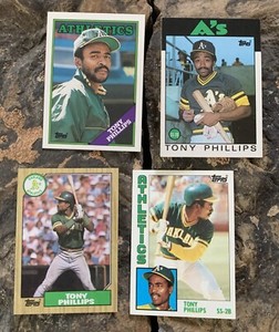 Tony Phillips Baseball Cards. Oakland Athletics