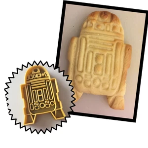 R2D2 Star Wars Droid 3D Printed Cookie Cutter Stamp Baking Biscuit Shape Tool - Picture 1 of 5