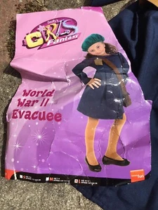 Disfraz de disfraz para niñas en tiempos de guerra años 40 7-9 años - Imagen 1 de 2