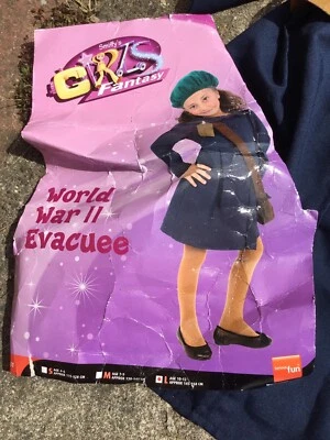 Wartime Girls Fancy Dress Costume 40's age 7-9 years - Image 1 of 2