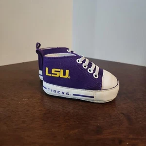 Baby Fanatic LSU Tigers Pre Walker High Top Shoe Size 0-6 Months INFANT Purple - Picture 1 of 10