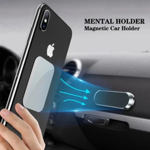 New Universal Magnetic In Car Mobile Phone Holder Mini Strip Shape Stand Bracket - Picture 1 of 10