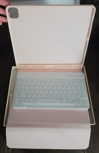 TaiYang IPad Pro 12.9 In Case w/keyboard 8 Gen Case with Pencil Holder - Pink - Picture 1 of 17