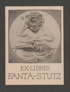 Ex libris Art Deco Exlibris de artista desconocido/checo - Imagen 1 de 1