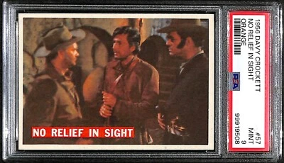 1956 Topps Davy Crockett Orange #57 No Relief In Sight PSA 9 MINT 7457 - Image 1 of 3