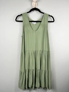 True Craft Originals Welcome Women's Babydoll Dress Green Size Medium Tier - Picture 1 of 6
