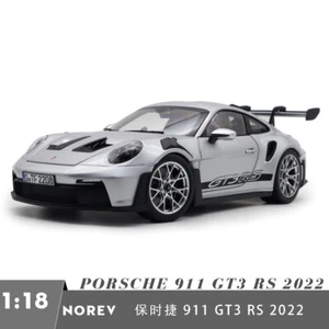 1/18 Porsche 911 992 GT3 RS 2022 Norev 187357 GT Silver Diecast Model Toy Car - Picture 1 of 18