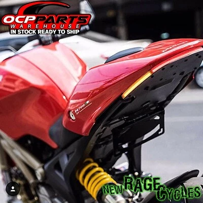 ¡NUEVO! Nuevo kit eliminador de guardabarros Rage Cycles para Ducati Monster 696 2008-2014 Foto 1 de 4