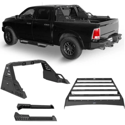 Top Roof Rack Bed Rack Roll Bar For 2009-2014 Ford F150 SuperCrew & F150 Raptor - Image 1 of 4