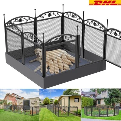 BINGOPAW Welpenlaufstall XXL Welpenauslauf Hunde Tier Laufstall Freilaufgehege faltbar DE