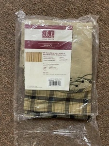 NEW Primitive Farmhouse  Blackberry Vine Valance - Beige And Black 60”x16”” - Picture 1 of 2
