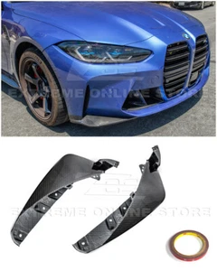 Divisor de labios delantero de fibra de carbono estilo extendido de fábrica para BMW G82 M4 21-Up - Imagen 1 de 12