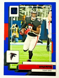 Tarjeta de acetato Clearly Donruss Kyle Pitts 2022 azul SP #/99 ¡Falcons Star! - Imagen 1 de 3