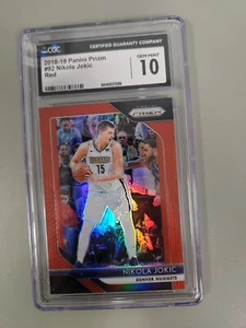 2018-19 Panini Prizm #92 Nikola Jokic Red #/299 CGC 10 GEM MINT - Picture 1 of 2