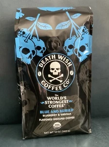 Death Wish Coffee Co. Blue and Buried Blueberry & Vanilla 12 oz Ground