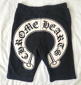 Chrome Hearts HORSESHOE Logo Shorts Sweatpants Size Medium - Picture 1 of 9