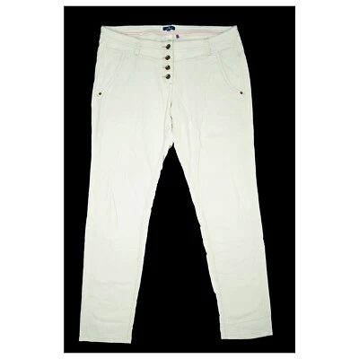 TOM TAILOR Damen Tapered Stretch Jeans Hose 46 XXL W34 L32 Beige Übergröße weich - Bild 1 von 4