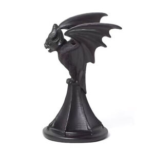 Gothic Candle Holder Vintage Cat Wolf Bat Statue Halloween Candlestick Holder