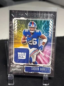 2021 Panini Playbook Saquon Barkley Zoning Commission #ZC-SBA - Picture 1 of 2